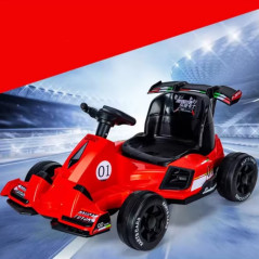 Kart electric Lamborghini, Formula 1, muzica si sunete, motor 30W, maxim 35 kg, rosu