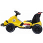 Kart electric Lamborghini Formula 1, muzica si sunete, motor 30W, galben Kart electric Lamborghini Formula 1, muzica si sunete, motor 30W, galben