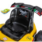 Kart electric Lamborghini Formula 1, muzica si sunete, motor 30W, galben Kart electric Lamborghini Formula 1, muzica si sunete, motor 30W, galben