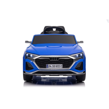 Masinuta electrica Audi-SQ8, 12V, 2x30W, scaun piele, roti EVA, music player, lumini, MP3, Bluetooth, 12V4.5AH, albastra