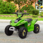 ATV electric pentru copii, verde, maxim 30 kg, 3-5 km/h, music player, baterie reincarcabila 6V7AH