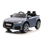Masinuta electrica copii, AUDI Roadster, 2x30W, maxim 30 kg, telecomanda, lumini, muzica, scaun piele, roti EVA, albastru/negru