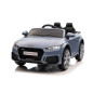 Masinuta electrica copii, AUDI Roadster, 2x30W, maxim 30 kg, telecomanda, lumini, muzica, scaun piele, roti EVA, albastru/negru