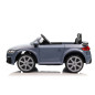 Masinuta electrica copii, AUDI Roadster, 2x30W, maxim 30 kg, telecomanda, lumini, muzica, scaun piele, roti EVA, albastru/negru