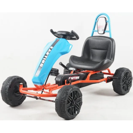 Kart pentru copii, maxim 30 kg, viteza 3-5 kmh, albastru