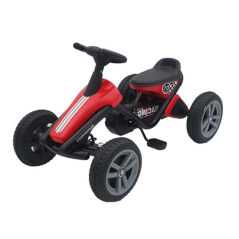 Kart cu pedale, roti spuma EVA, maxim 30 kg, 90x47x52 cm, rosu