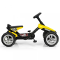 Kart cu pedale, cadru stabil, roti spuma EVA, 90x47x52 cm, galben Kart cu pedale, cadru stabil, roti spuma EVA, 90x47x52 cm, galben