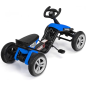 Kart pentru copii, cu pedale, roti spuma EVA, 90x47x52 cm, albastru