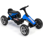 Kart pentru copii, cu pedale, roti spuma EVA, 90x47x52 cm, albastru