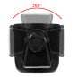 Suport pahar si telefon pentru carucior, pivotant la 360 grade, 18 x 9,2 x 9,4 cm, ABS, negru