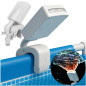 Pulverizator cu LED pentru piscina, 4 culori, 3785-12112 l/h, generator hidroelectric incorporat, alb