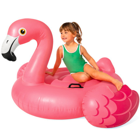 Saltea gonflabila Flamingo, manere sustinere, 2 camere de aer, sarcina maxima 40 kg, 178x135x97 cm