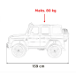 Masinuta electrica Mercedes Benz G63 AMG XXL, 2 viteze, panou audio, 2x280W, roti EVA, scaun piele, lumini, melodii, alba