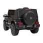 Masinuta electrica Mercedes AMG G63, telecomanda, centura, pornire lenta, roti EVA, lumini LED, panou audio, 2x25W, negru Masinuta electrica Mercedes AMG G63, telecomanda, centura, pornire lenta, roti EVA, lumini LED, panou audio, 2x25W, negru