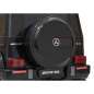 Masinuta electrica Mercedes AMG G63, telecomanda, centura, pornire lenta, roti EVA, lumini LED, panou audio, 2x25W, negru Masinuta electrica Mercedes AMG G63, telecomanda, centura, pornire lenta, roti EVA, lumini LED, panou audio, 2x25W, negru