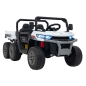 Masinuta electrica fermier, 4x45W, 12V/10Ah, panou audio, portbagaj basculant, FARMER TRUCK SPEED 900, alb