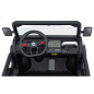 Masinuta electrica fermier, 4x45W, 12V/10Ah, panou audio, portbagaj basculant, FARMER TRUCK SPEED 900, alb