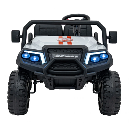 Buggy electric copii, 2x200W, 24V9Ah, panou audio, faruri, roti spuma EVA, 3 viteze, 4 locuri, Champion
