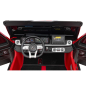 Masinuta electrica Mercedes AMG, 2x280W, 3 viteze, telecomanda, roti EVA, scaun piele, 159x97x81 cm, Bluetooth, rosie
