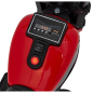 Motocicleta electrica Chopper pentru copii, 20W, panou audio, lumini LED, Bluetooth, MP3, USB, 78x30x55 cm, negru/rosu