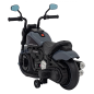 Chopper electric pentru copii, negru, 20W, panou audio, lumini LED, 6V/4.5Ah, maxim 25 kg, 78x30x55 cm