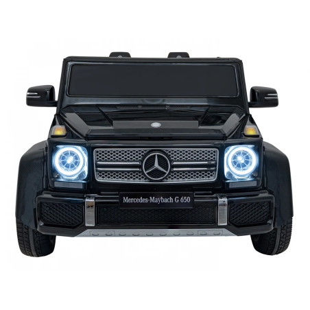 Masina electrica Mercedes Benz MAYBACH G650 STRONG, panou tactil MP4, Bluetooth, USB, motor 200W, negru
