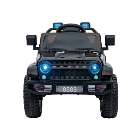 Masinuta electrica pentru copii, off-road, 2x35W, maxim 25 kg, butoane sonore, lumini, roti EVA, negru