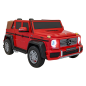 Masina electrica Mercedes Benz MAYBACH G650 STRONG, panou tactil MP4, Bluetooth, maxim 100 kg, rosu