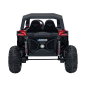 Masinuta electrica pentru copii, Buggy, 4x75W, telecomanda, 2 locuri, 3 viteze, roti EVA, scaun piele, maxim 50 kg, rosu/negru