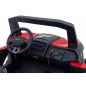 Masinuta electrica pentru copii, Buggy, 4x75W, telecomanda, 2 locuri, 3 viteze, roti EVA, scaun piele, maxim 50 kg, rosu/negru