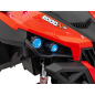 Masinuta electrica pentru copii, Buggy, 4x75W, telecomanda, 2 locuri, 3 viteze, roti EVA, scaun piele, maxim 50 kg, rosu/negru