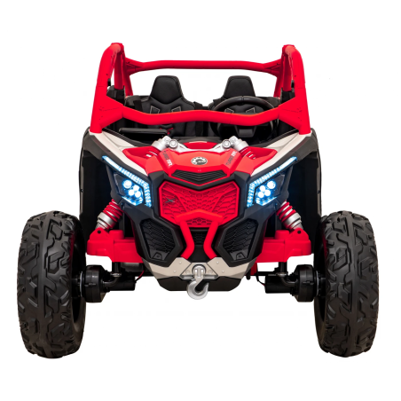 Buggy electric Maverick Turbo RR, 4x200W, 2x24V7Ah, multiple functii, AUX, Bluetooth, USB, rosu