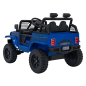 Masinuta sport, electrica, pentru copii, 4x35W, telecomanda/pedala, panou audio, lumini, 3 viteze, roti EVA, albastra