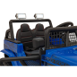 Masinuta sport, electrica, pentru copii, 4x35W, telecomanda/pedala, panou audio, lumini, 3 viteze, roti EVA, albastra
