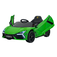 Masinuta electrica Lamborghini Revuelto, 4 motoare, telecomanda, Bluetooth, USB, melodii, faruri LED, maxim 25 kg