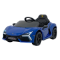Masinuta electrica Lamborghini Revuelto, MP3, USB, Bluetooth, melodii, telecomanda, albastru, 106x60x36 cm
