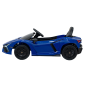 Masinuta electrica Lamborghini Revuelto, MP3, USB, Bluetooth, melodii, telecomanda, albastru, 106x60x36 cm