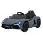 Masina Lamborghini Revuelto, 4 motoare, telecomanda, baterie 12V 9Ah, panou audio, faruri, 3 viteze, gri Masina Lamborghini Revuelto, 4 motoare, telecomanda, baterie 12V 9Ah, panou audio, faruri, 3 viteze, gri