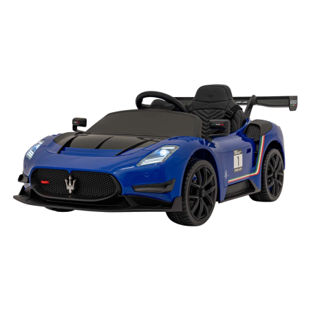 Masina Maserati MC20 GT2, 4 motoare, baterie 12V/7Ah, control parental, 3 viteze, panou audio, faruri, maxim 35 kg