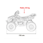 ATV SIRIUS pe benzina, 49cc, maxim 65 kg, un cilindru, anvelope gonflabile, suspensii, scaun piele eco, 115x69x72 cm, galben ATV SIRIUS pe benzina, 49cc, maxim 65 kg, un cilindru, anvelope gonflabile, suspensii, scaun piele eco, 115x69x72 cm, galben