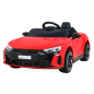 Masina electrica Audi RS E-Tron GT, telecomanda, USB, MP3, Bluetooth, roti spuma EVA, rosu