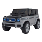 Masina Mercedes Benz EQG, 4 motoare, panou audio, telecomanda, amortizoare, faruri LED, maxim 30 kg Masina Mercedes Benz EQG, 4 motoare, panou audio, telecomanda, amortizoare, faruri LED, maxim 30 kg