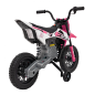 Motocicleta electrica copii, 2x30W, panou audio, roti spuma EVA, scaun piele eco, roz Motocicleta electrica copii, 2x30W, panou audio, roti spuma EVA, scaun piele eco, roz