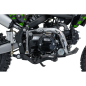 Motocicleta cross, 110 cm, maneta schimbator, 4 viteze, E-START, suspensie hidraulica, 60 km/h, 12V4Ah, 150x70x90 cm, verde