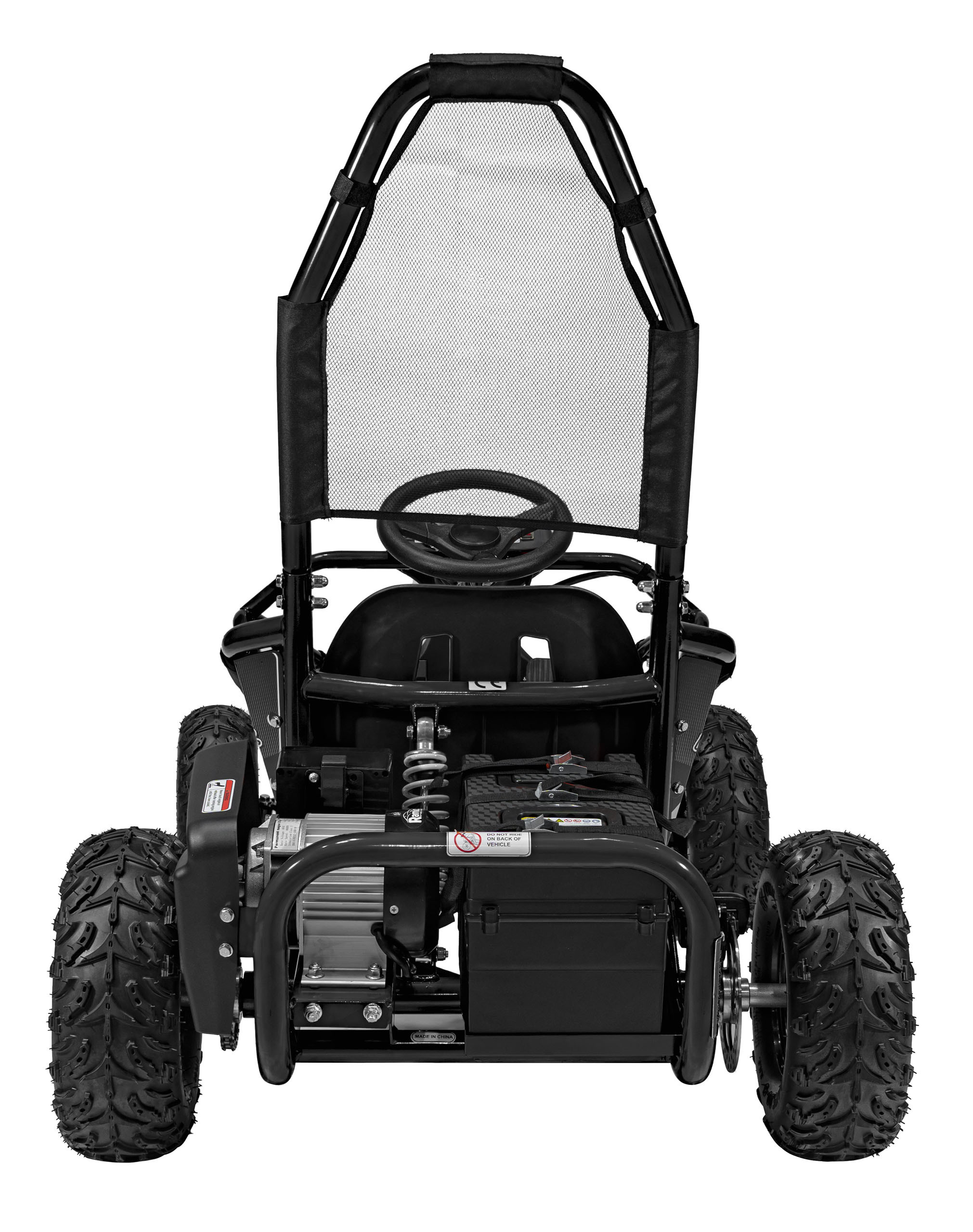Kart electric 1000W, suspensi, scaun sport, 3 viteze, 48V/20Ah, negru