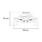 Buggy Racing 5 copii, 2x200W, 3 viteze, telecomanda, faruri, panou audio, amortizoare