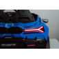 Masinuta electrica Lamborghini, 4x200W, telecomanda 2.4 GHz, 3 viteze, pornire lenta, Bluetooth, USB, 24V7Ah, albastra
