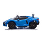 Masinuta electrica Lamborghini, 4x200W, telecomanda 2.4 GHz, 3 viteze, pornire lenta, Bluetooth, USB, 24V7Ah, albastra