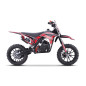 MotoCross pe benzina, 49 cmc, 40 km/h, otel, maxim 60 kg, frane pe disc, rosu