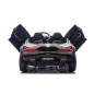 Masinuta electrica Lamborghini, 4x200W, panou audio, pornire lenta, lumini fata spate, 2 scaune cu centura, 132x73x44 cm, gri
